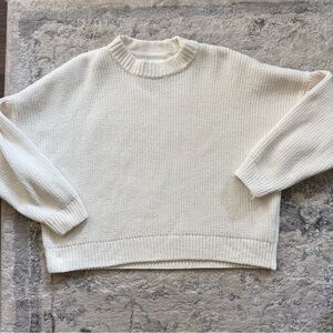 Abercrombie & Fitch Cream Crew Neck Sweater